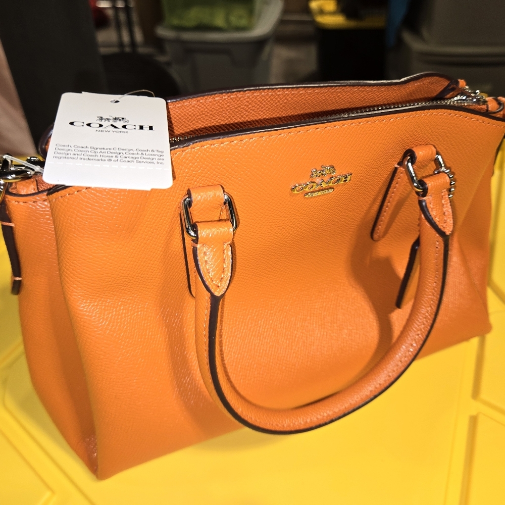 Coach purse BRAND NEW orange leather
